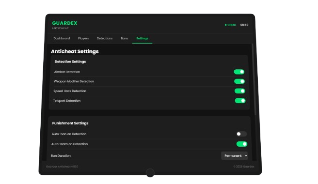 Customizable Settings